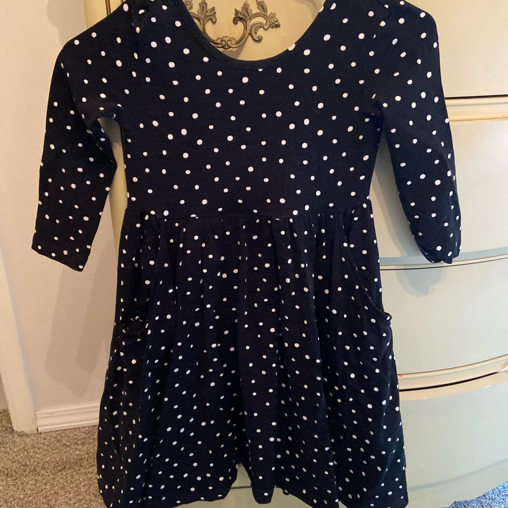Hanna Anderson polka dot dress size 6